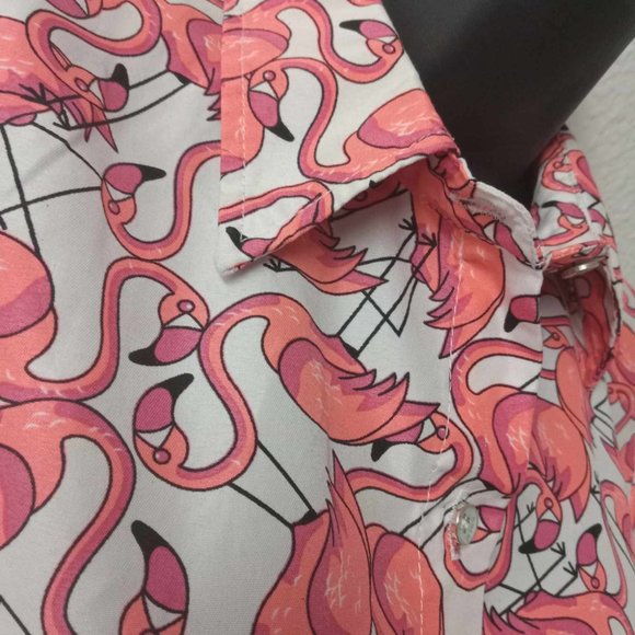 SSLR EUC Flamingo Button Down - Picture 4 of 5